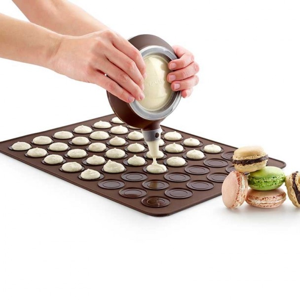 Stampo in silicone con 48 cavità pasticceria biscotti utensili per decorare macaron per macaron Rehomy fai da te cupcake dessert 