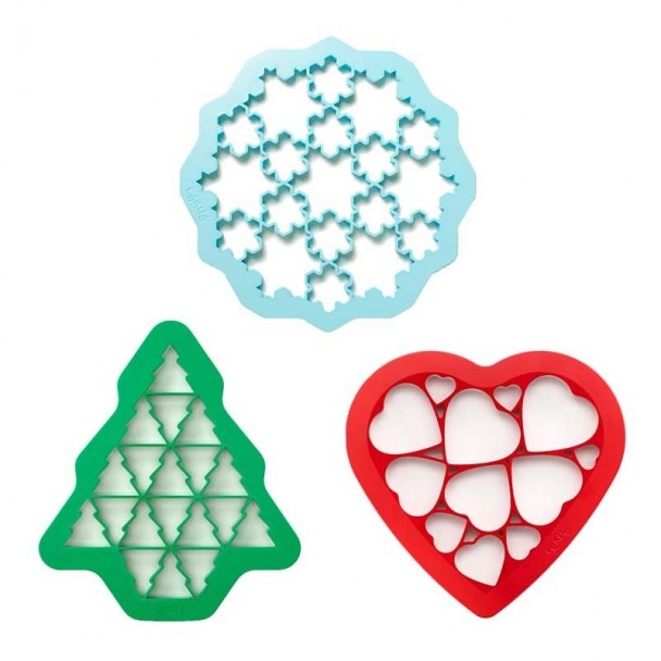 Kit Di 3 Stampi Cookie Cutters