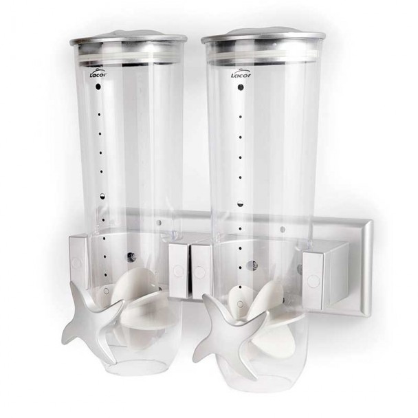 Dispenser doppio cereali muro