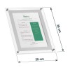 Porta menu A4 in Acrilico