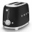 Tostapane 2x2 Stile anni 50 Nero Opaco