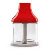 Frullatore a immersione con accessori stile anni 50 rosso