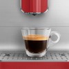Macchina da caffè super automatica stile anni ' 50 rosso