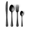 Set Posate Luna Black in Acciaio Inox-24 Pezzi