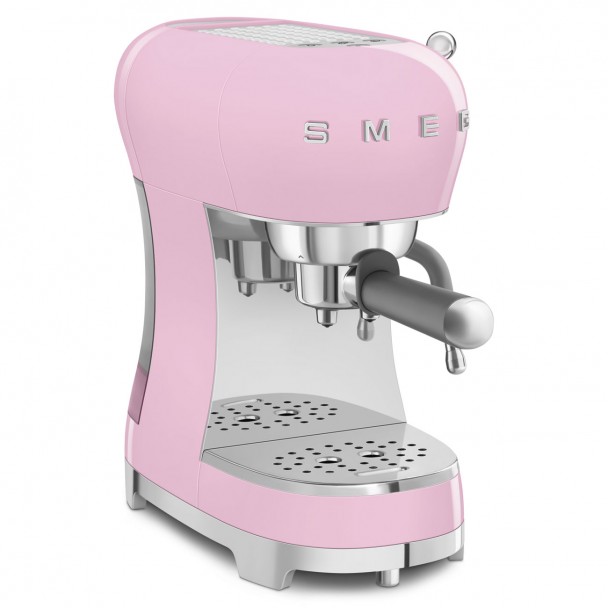 Caffettiera espresso stile anni 50 rosa