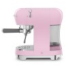 Caffettiera espresso stile anni 50 rosa